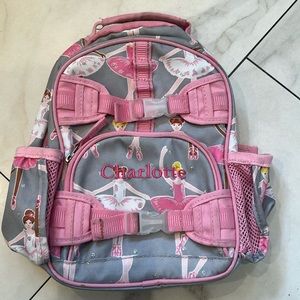 PBK mini backpack. Embroider with the name Charlotte